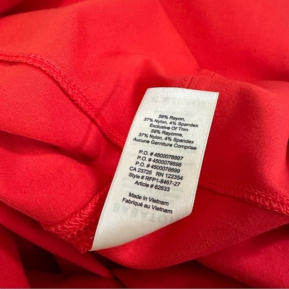 ARITZIA BABATON Miguel Dress Red Sheath 10 - Picture 5 of 6